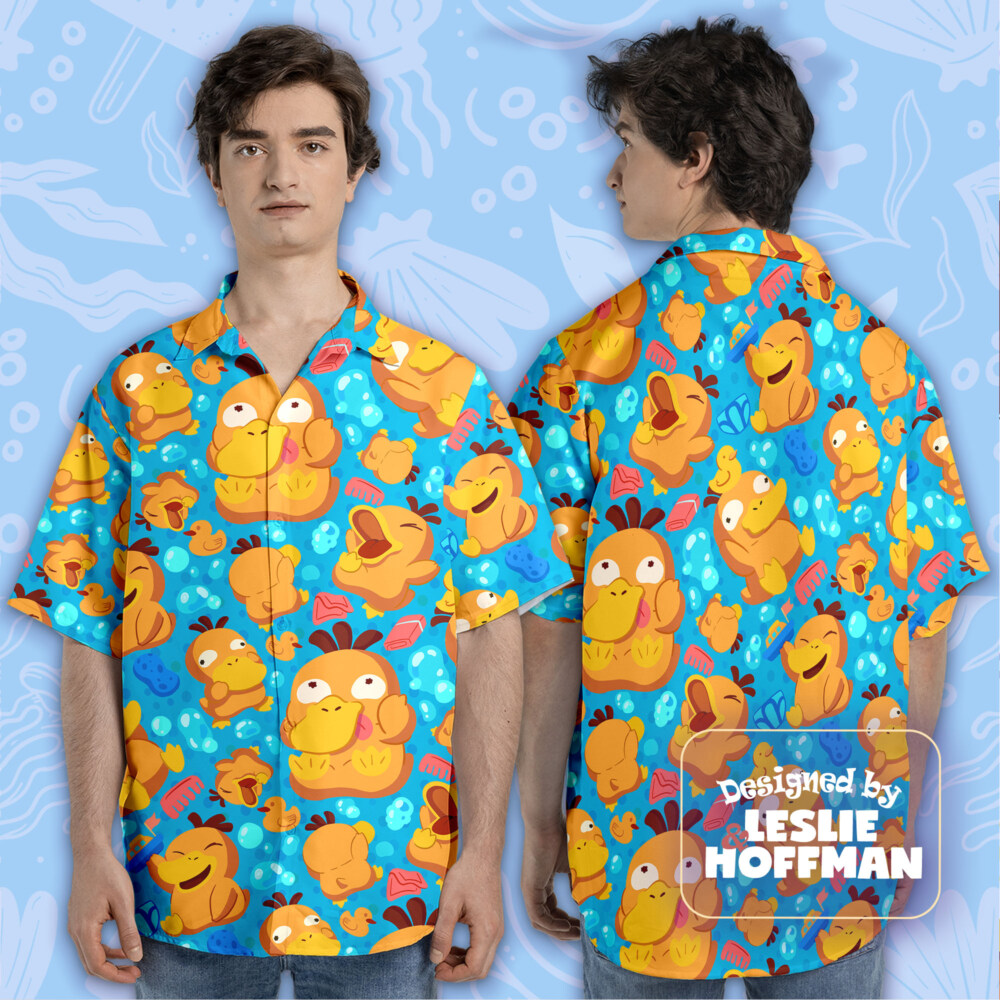 Psyduck Bath Poke Hawaiian Shirt