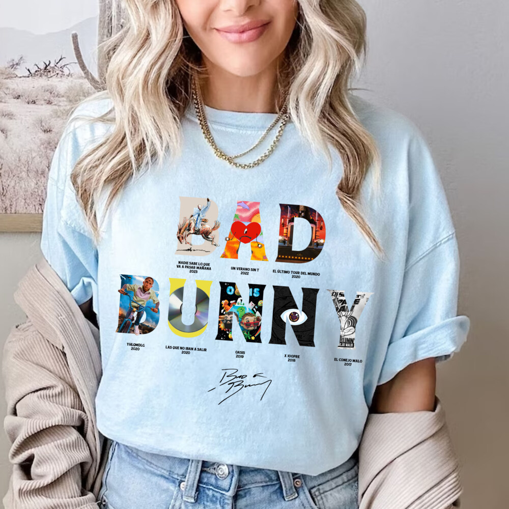 Bad Bunny Albums Shirt, Vintage Bad Bunny Shirt