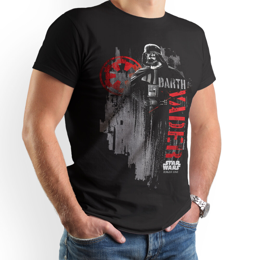 Men's Star Wars Rogue One Darth Vader Imperial Emblem  Adult T-Shirt