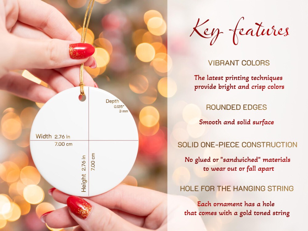 Coworker Christmas Ornament - Gift For Coworker, Snarky Ornament - Funny Colleague Gift - Work Bestie, Work Friend Ornament