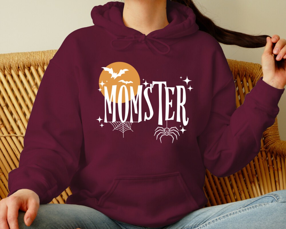 Momster Halloween Sweatshirt, Momster Hoodie, Halloween Sweatshirts for Women, Halloween Crewneck, Halloween Sweater, Funny Halloween Hoodie