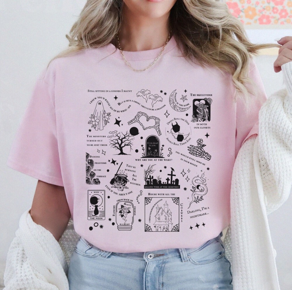Halloween Shirt, Halloween Songs Shirt, Halloween Lyrics Shirt, Halloween Pumpkin Shirt, Spooky Season, Fall Season Shirt, Ghost Sweatshirt