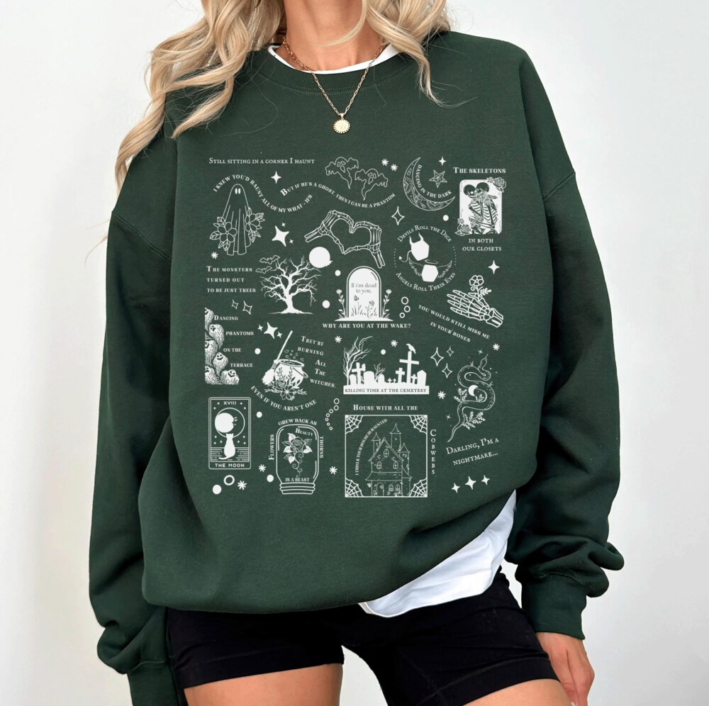 Halloween Shirt, Halloween Songs Shirt, Halloween Lyrics Shirt, Halloween Pumpkin Shirt, Spooky Season, Fall Season Shirt, Ghost Sweatshirt