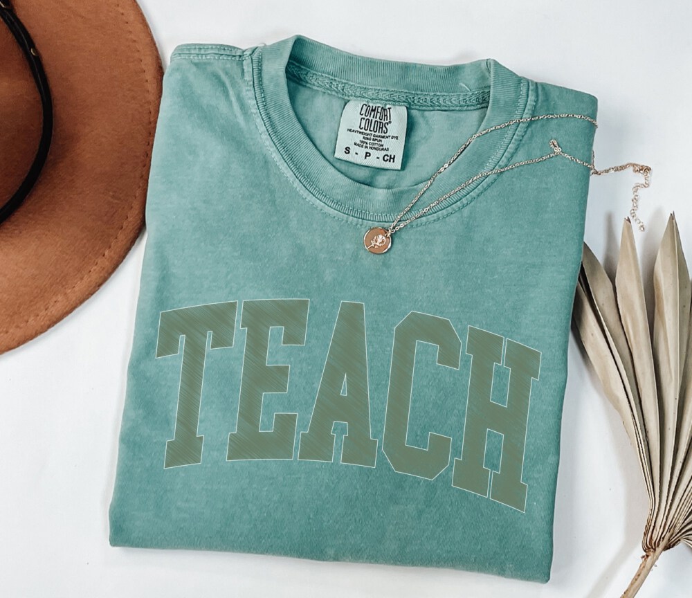 Comfort Colors® Teach Shirt, Cute Teacher Shirt, Teacher Appreciation, Back to School Shirt, Elementary School Teacher Shirt, New Teacher
