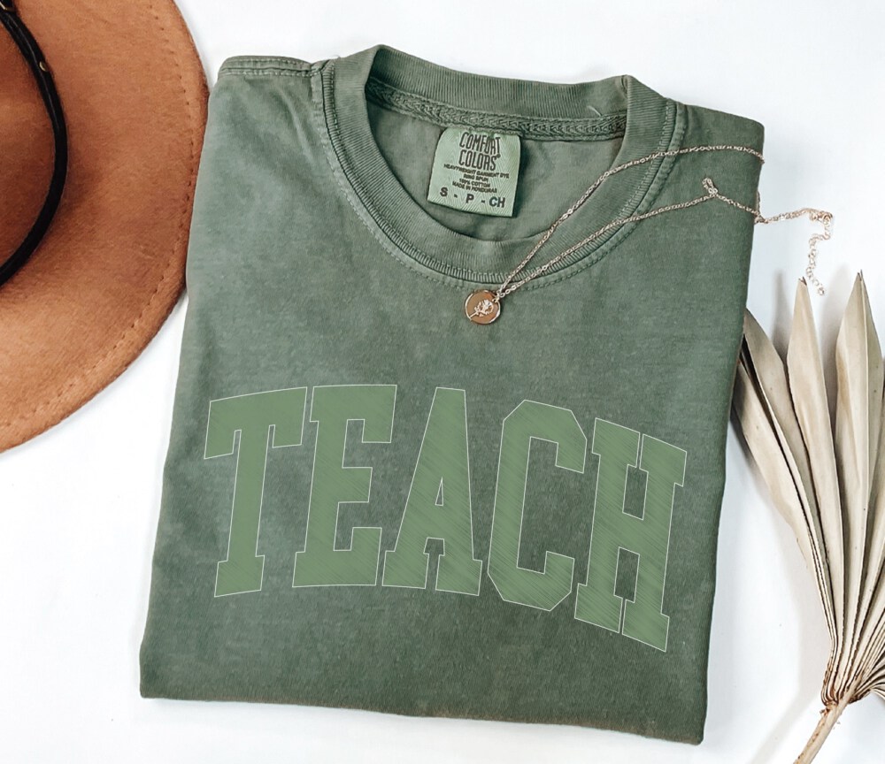 Comfort Colors® Teach Shirt, Cute Teacher Shirt, Teacher Appreciation, Back to School Shirt, Elementary School Teacher Shirt, New Teacher