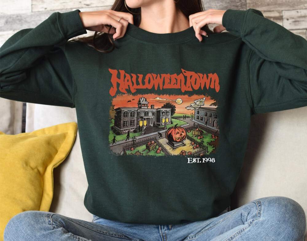 Halloweentown Est 1998 Sweatshirt, Halloweentown University, Retro Halloweentown Sweatshirt, Fall Sweatshirt, Vintage Halloween Sweatshirt