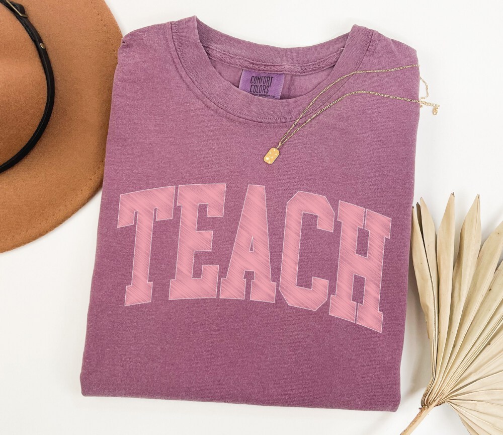 Comfort Colors® Teach Shirt, Cute Teacher Shirt, Teacher Appreciation, Back to School Shirt, Elementary School Teacher Shirt, New Teacher