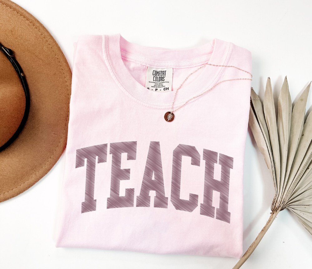 Comfort Colors® Teach Shirt, Cute Teacher Shirt, Teacher Appreciation, Back to School Shirt, Elementary School Teacher Shirt, New Teacher