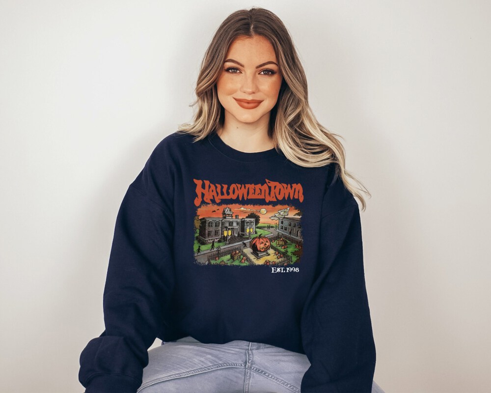 Halloweentown Est 1998 Sweatshirt, Halloweentown University, Retro Halloweentown Sweatshirt, Fall Sweatshirt, Vintage Halloween Sweatshirt