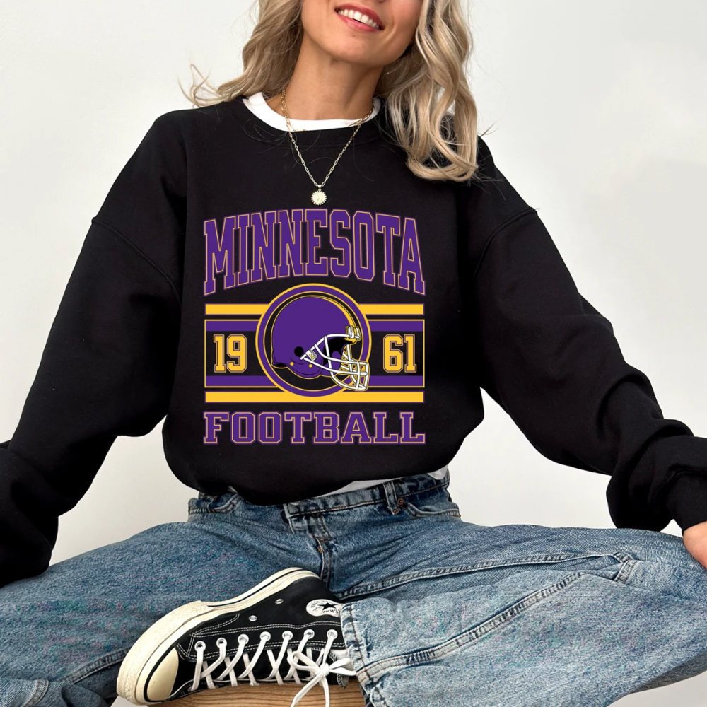 Minnesota Football Sweatshirt Shirts And Hoodie, Trendy Minnesota Football Fan Shirt, Minnesota Game Day Shirt, Trendy Viking Sweatshirt