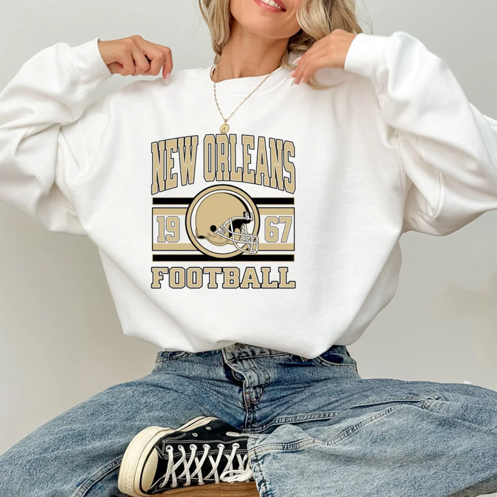 New Orleans Football Sweatshirt Shirts And Hoodie, Trendy New Orleans Football Fan Shirt, New Orleans Game Day Shirt, Trendy Saint Shirts