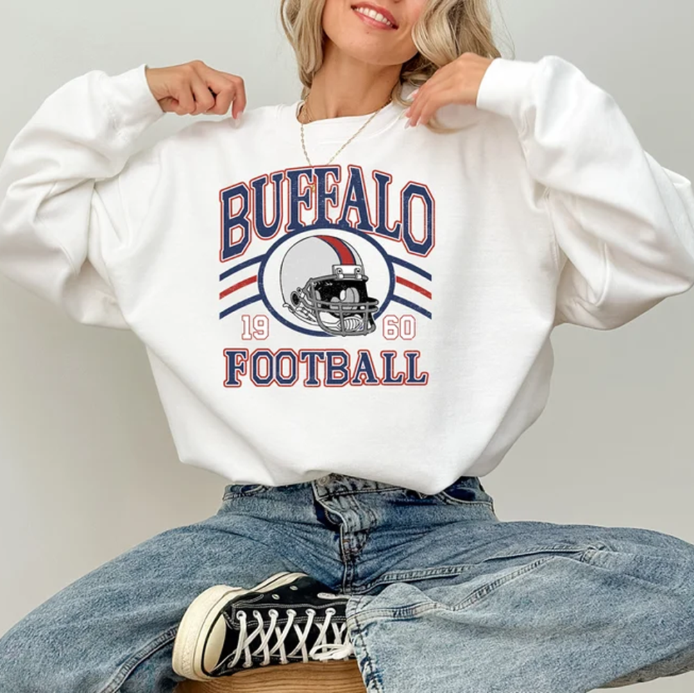 Vintage Buffalo Football Shirts, Buffalo Football Fan Sweatshirt, Bestseller Buffalo Football Sweater, Buffalo Game Day Shirts, Game Day Tee