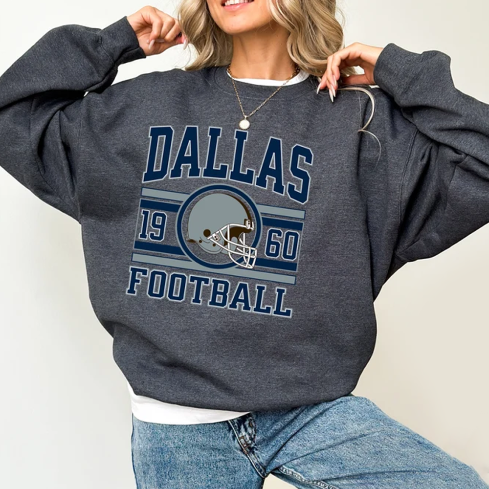 Vintage Dallas Football Sweatshirt T-Shirt And Hoodie, Trendy Dallas Football Fan Gift, Dallas Game Day Shirt, Dallas Hoodie, Vintage Cowboy
