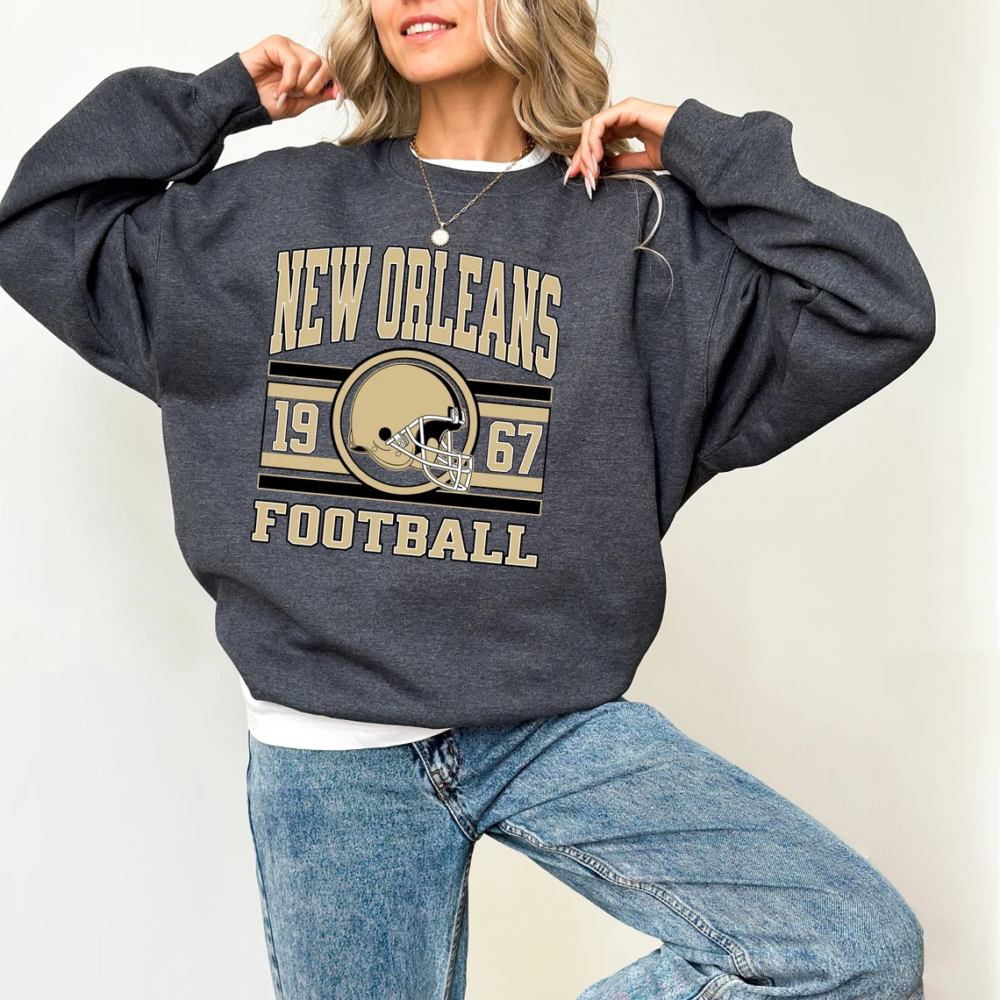 New Orleans Football Sweatshirt Shirts And Hoodie, Trendy New Orleans Football Fan Shirt, New Orleans Game Day Shirt, Trendy Saint Shirts
