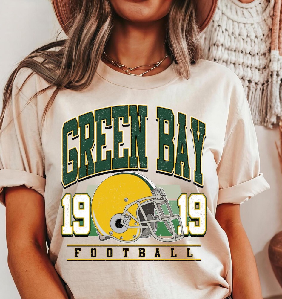 Green Bay Football Vintage Style Sweatshirt, Retro Green Bay Varsity Crewneck T-Shirt, Green Bay T-shirt