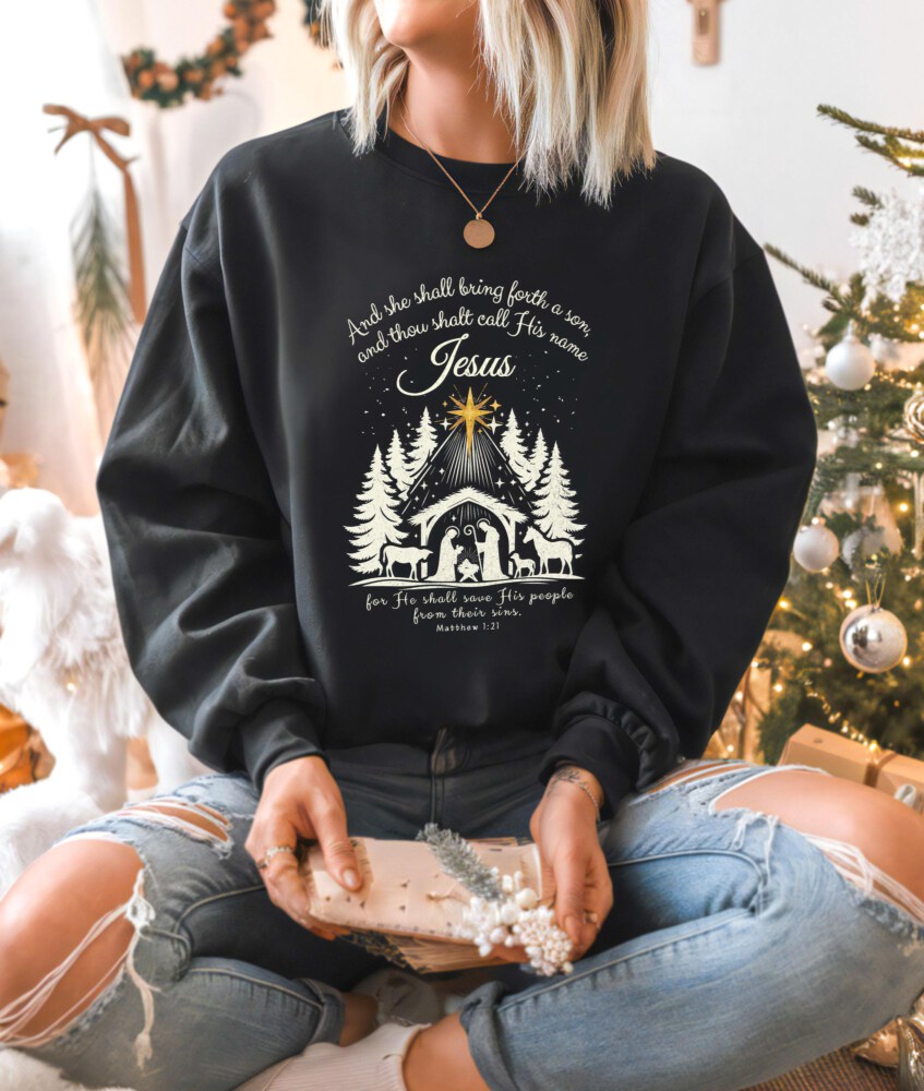 Jesus Is The Reason For The Season Sweatshirt, Christmas Christian Gift, Religious Christian Christmas Faith Shirt, Christmas Jesus Quotes