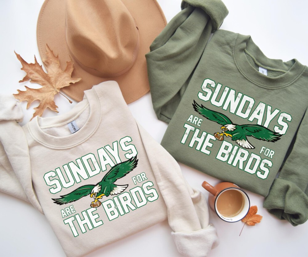Sundays Are For The Birds Sweatshirt & Shirt | Road to Victory Philly Shirt | Birds Gang Philadelphia Football Gift