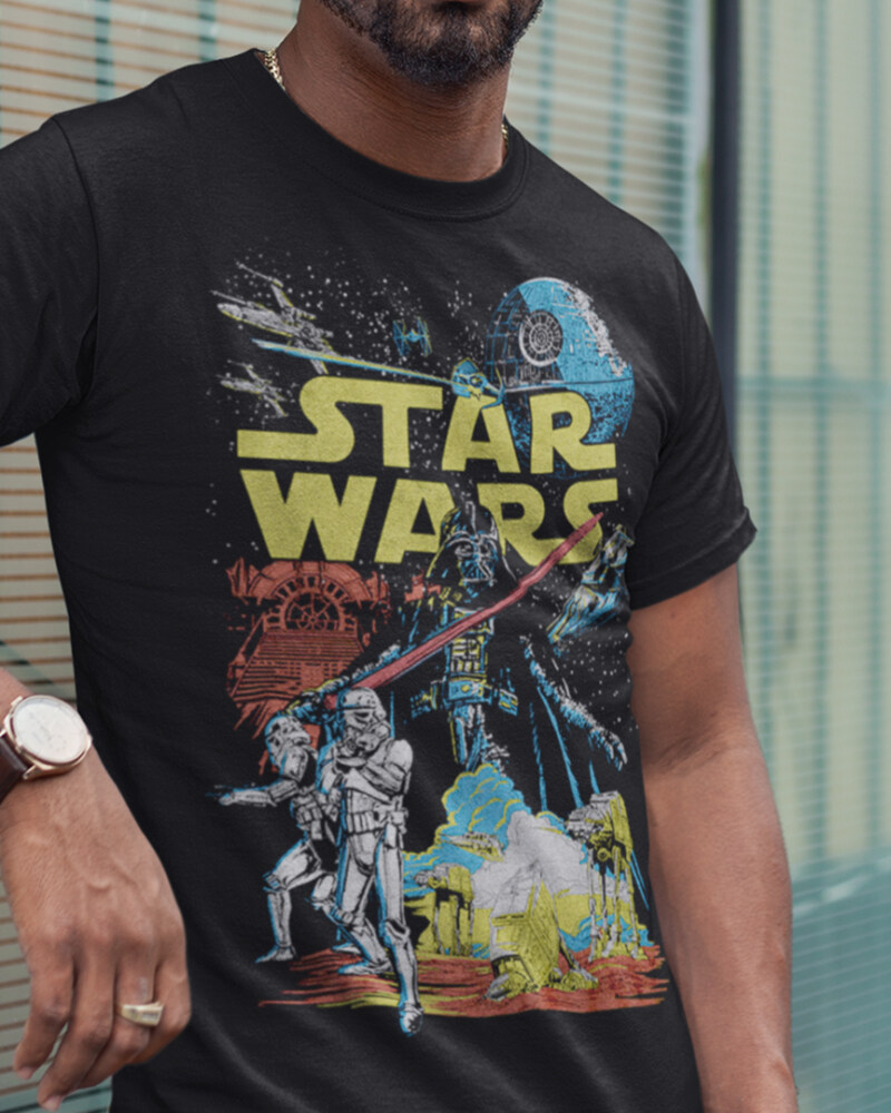 Men's Star Wars Galactic Battle Adult T-Shirt