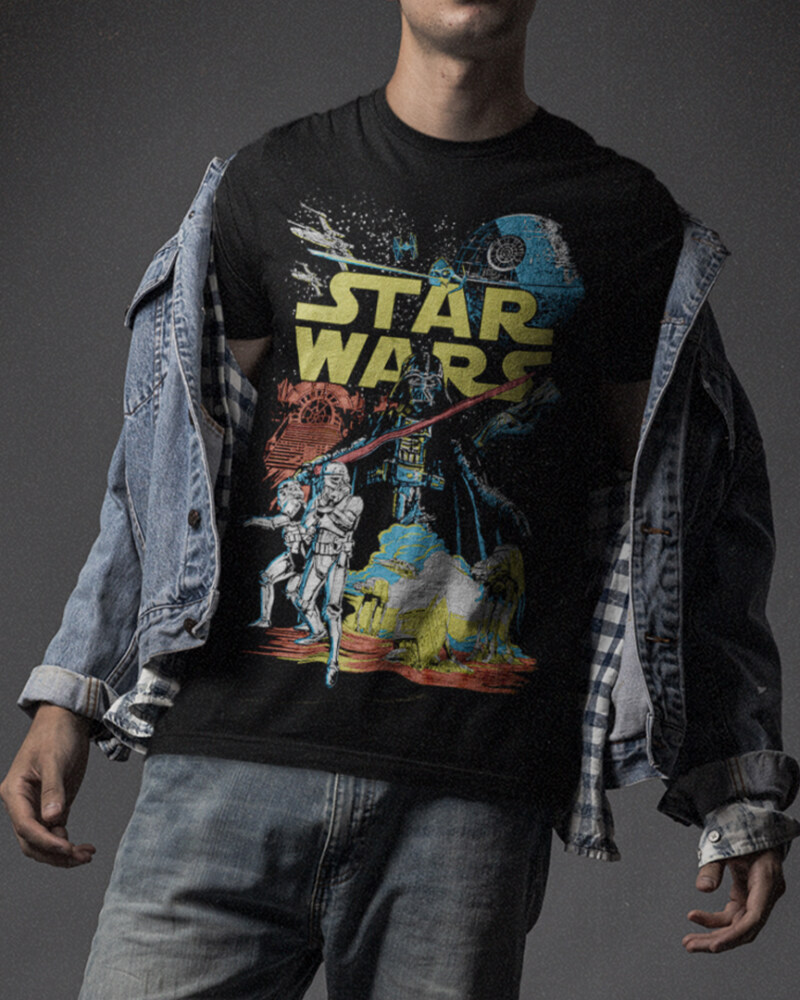 Men's Star Wars Galactic Battle Adult T-Shirt