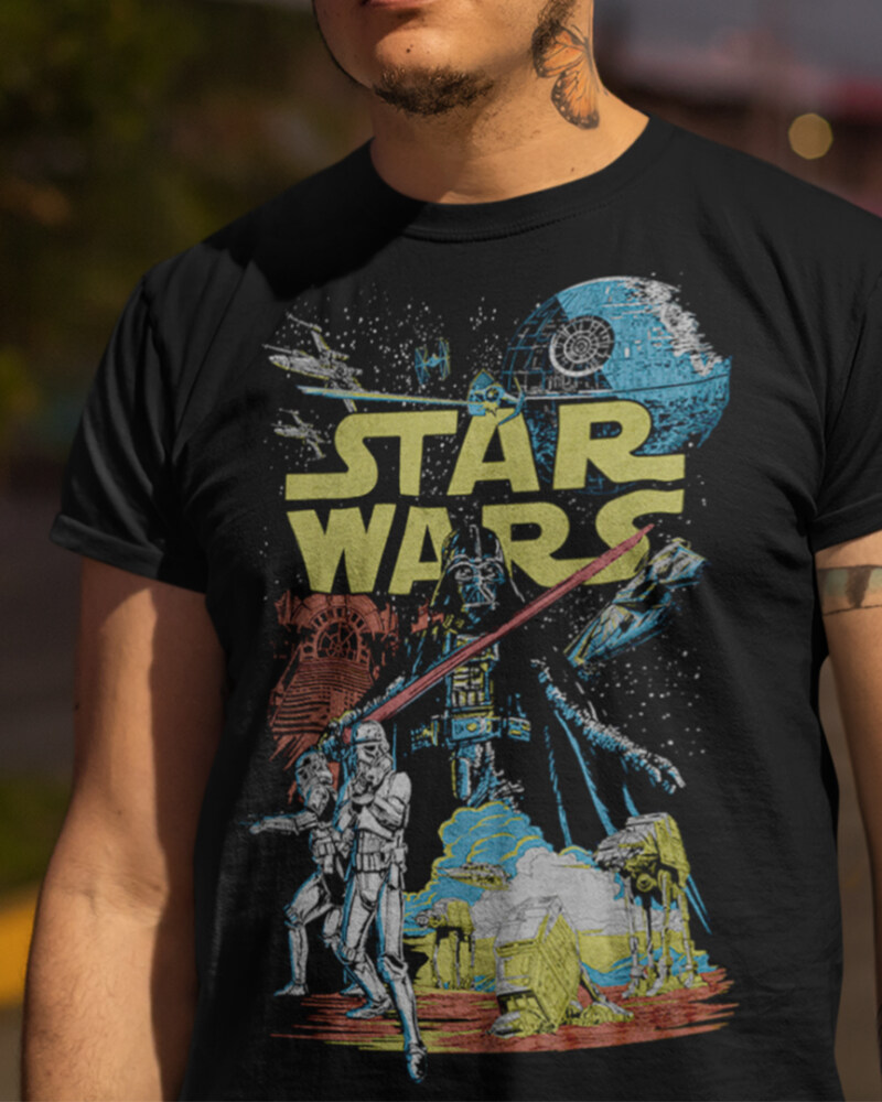 Men's Star Wars Galactic Battle Adult T-Shirt