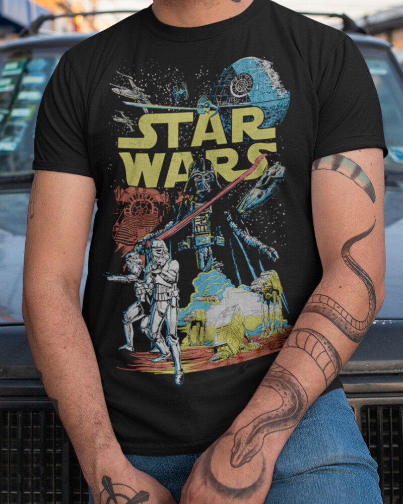 Men's Star Wars Galactic Battle Adult T-Shirt