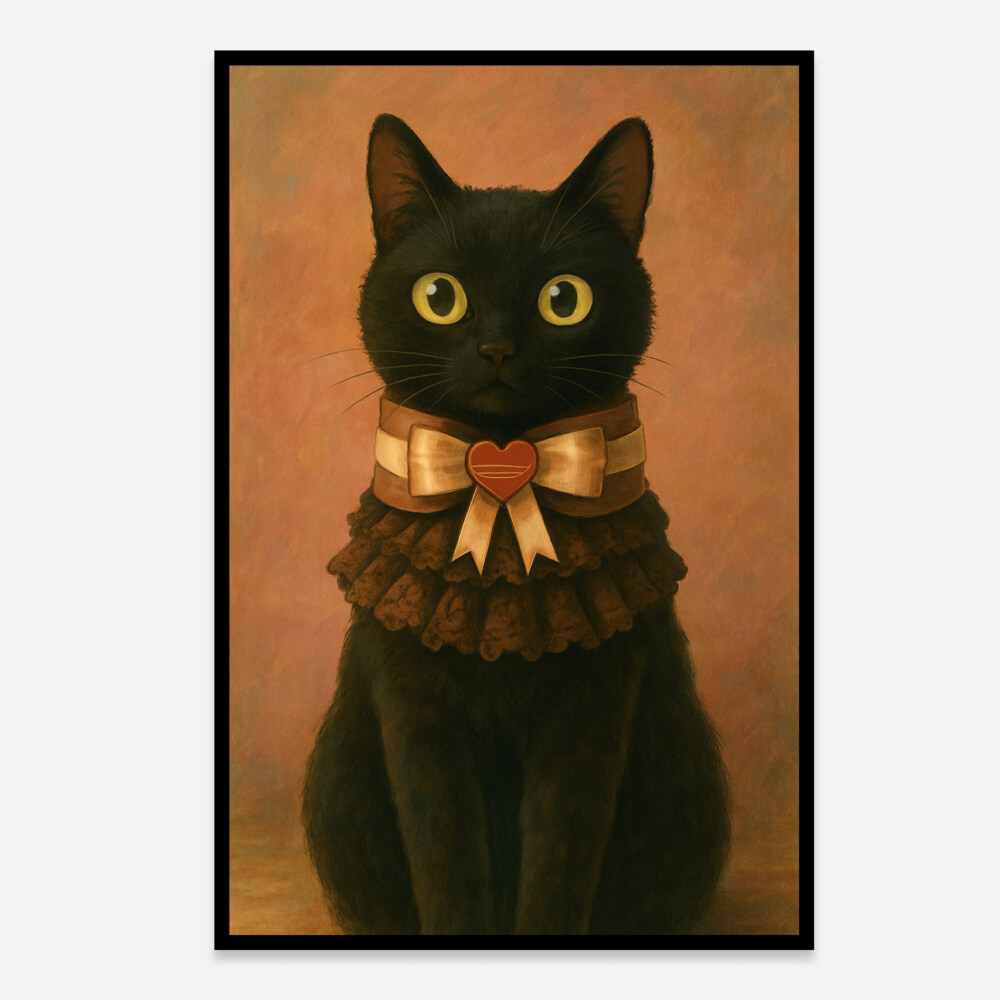 Black Cat Aesthetic Art Print