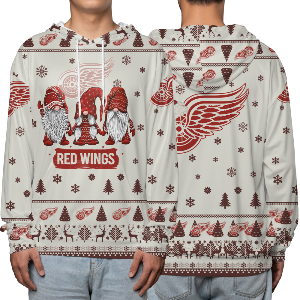 DETROIT RED WINGS – Gnome Holiday Ugly Christmas