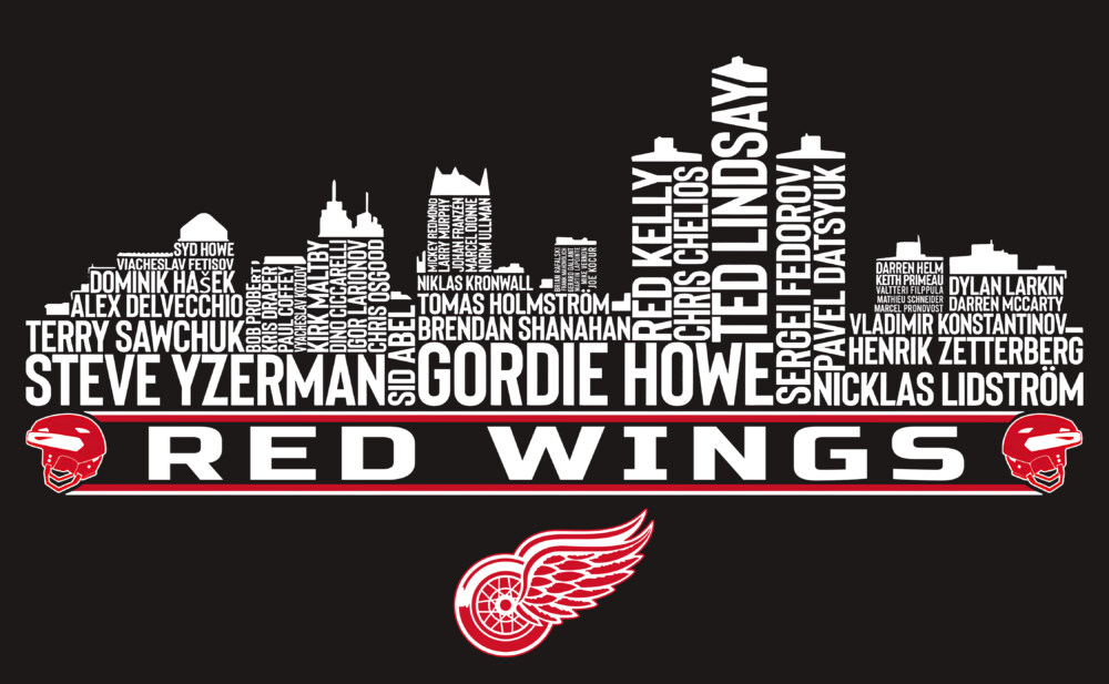 DETROIT RED WINGS – Legends of Hockeytown Skyline