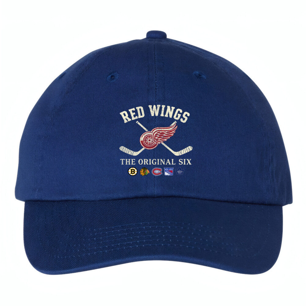 DETROIT RED WINGS - Bio-Washed Classic Dad Hat - The Original Six