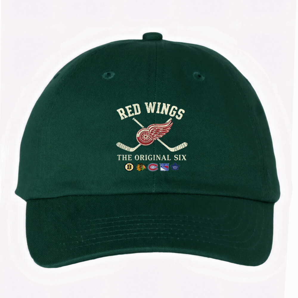 DETROIT RED WINGS - Bio-Washed Classic Dad Hat - The Original Six
