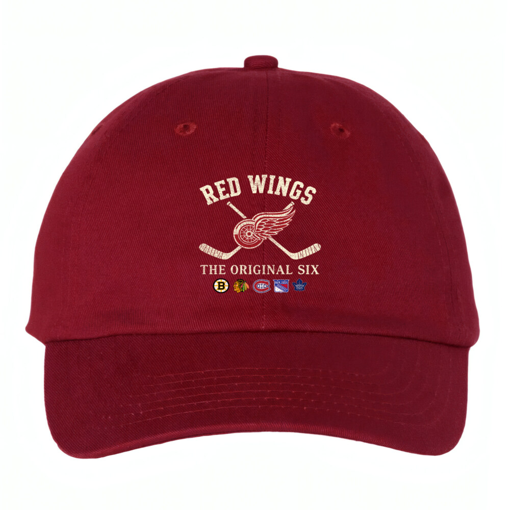 DETROIT RED WINGS - Bio-Washed Classic Dad Hat - The Original Six