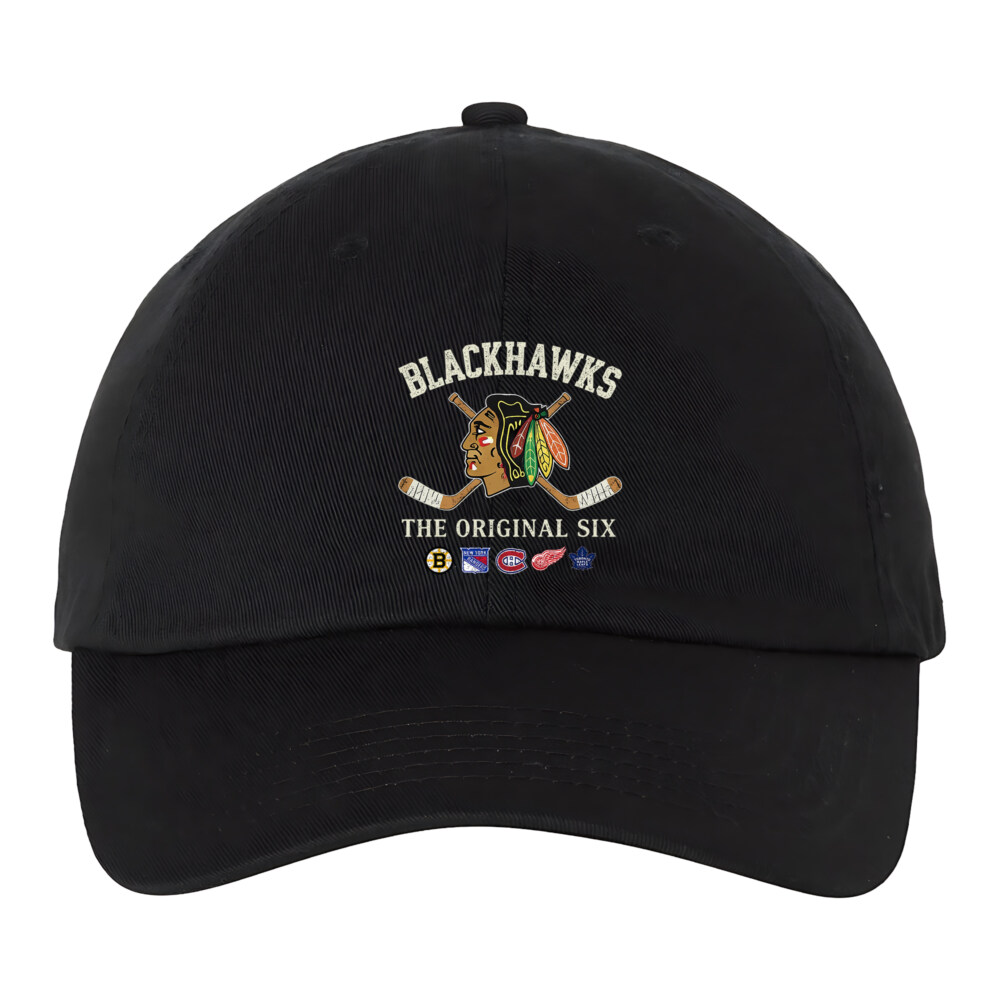 CHICAGO BLACKHAWKS - Bio-Washed Classic Dad Hat - The Original Six