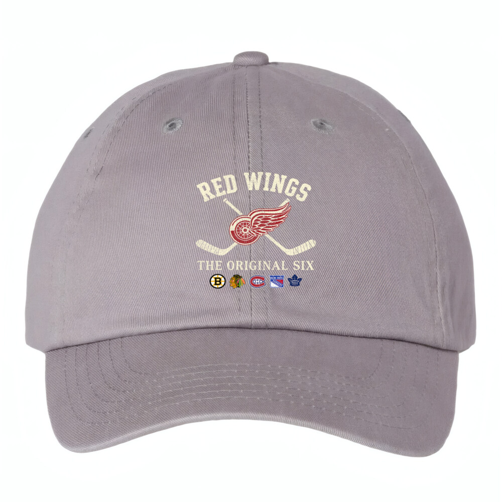 DETROIT RED WINGS - Bio-Washed Classic Dad Hat - The Original Six