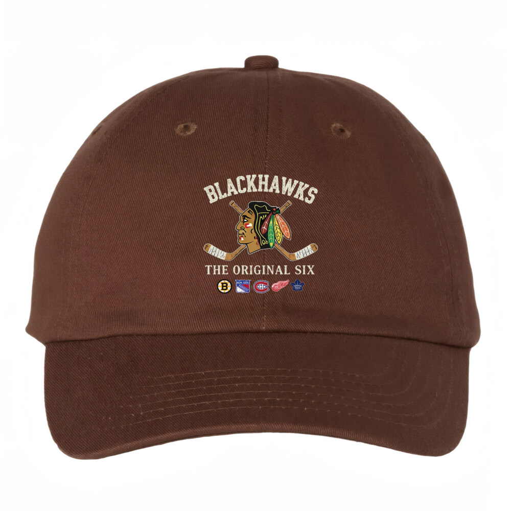 CHICAGO BLACKHAWKS - Bio-Washed Classic Dad Hat - The Original Six