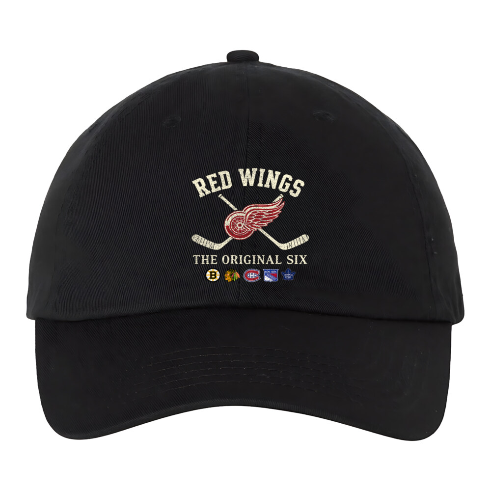 DETROIT RED WINGS - Bio-Washed Classic Dad Hat - The Original Six