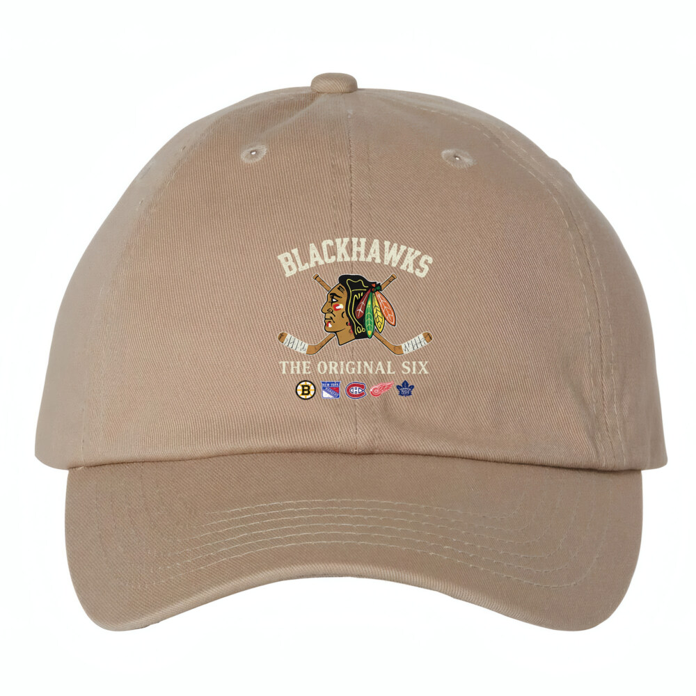 CHICAGO BLACKHAWKS - Bio-Washed Classic Dad Hat - The Original Six