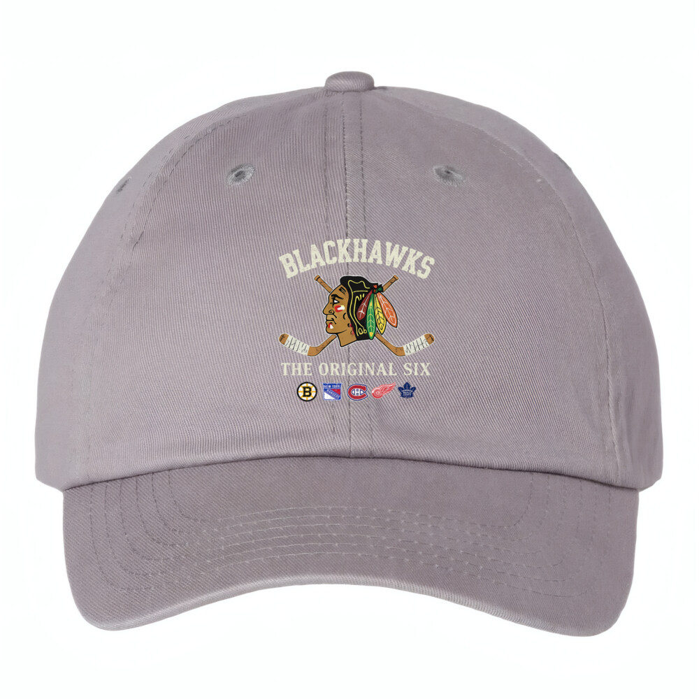 CHICAGO BLACKHAWKS - Bio-Washed Classic Dad Hat - The Original Six