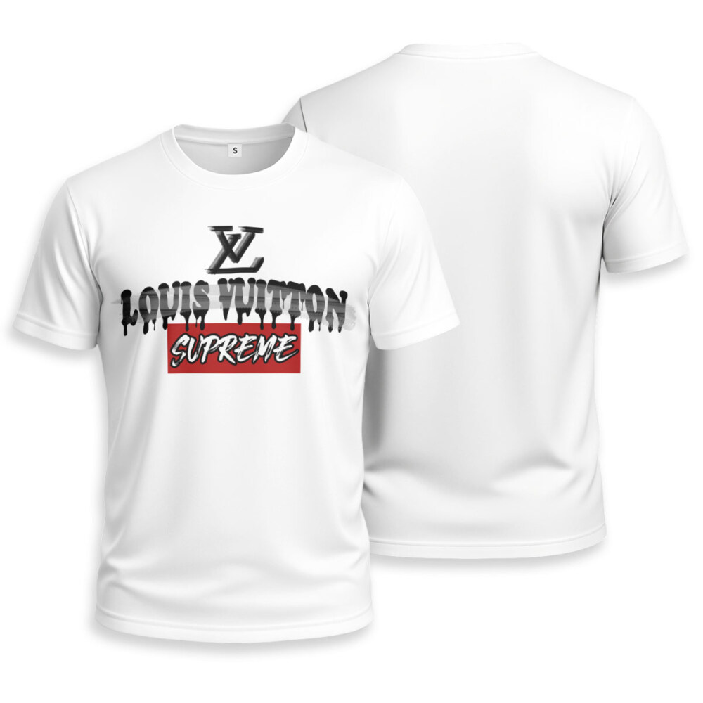 LOUIS VUITTON x SUPREME Unisex T-shirt - Regular Fit