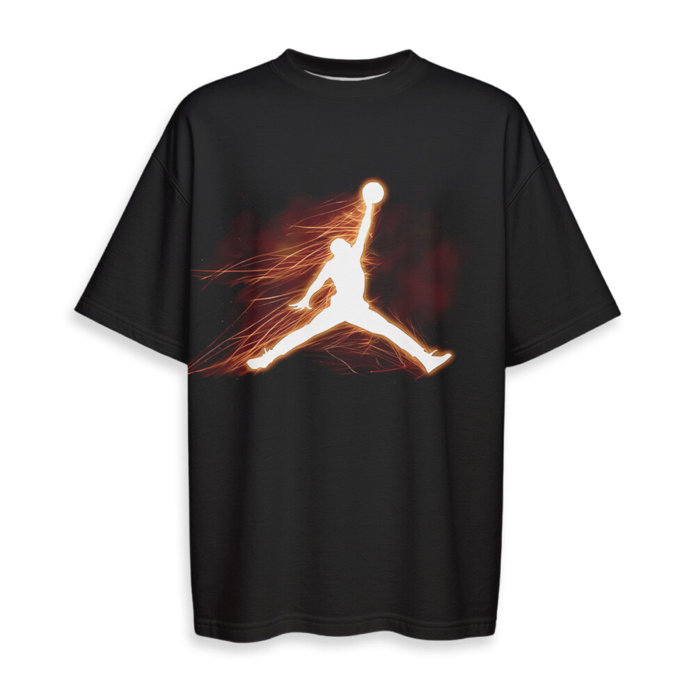JORDAN - Boxy Drop-Shoulder Tee - Streetwear Style