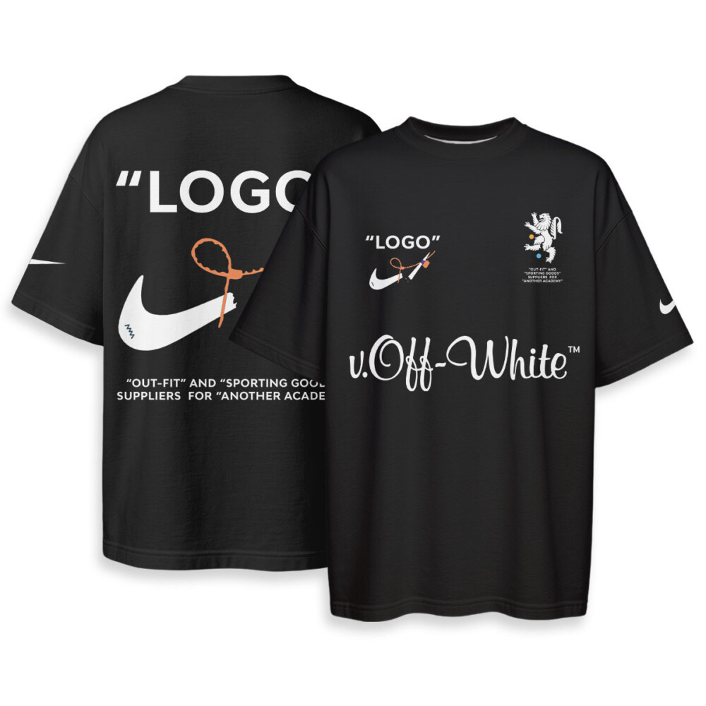 OFF WHITE x NIKE - Boxy Drop-Shoulder Tee - Streetwear Fashion