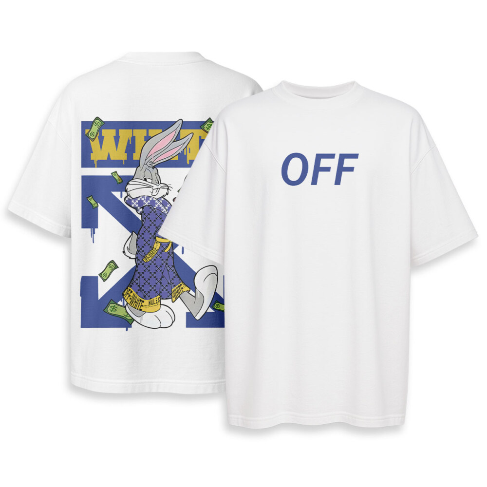 OFF WHITE - Boxy Drop-Shoulder Tee - Streetwear Fashion