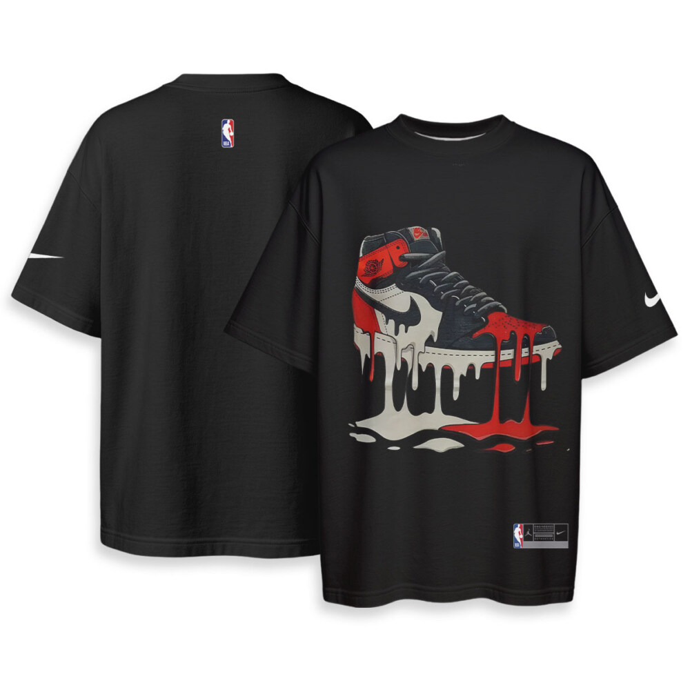 JORDAN Sneaker - Boxy Drop-Shoulder Tee - Streetwear Fashion