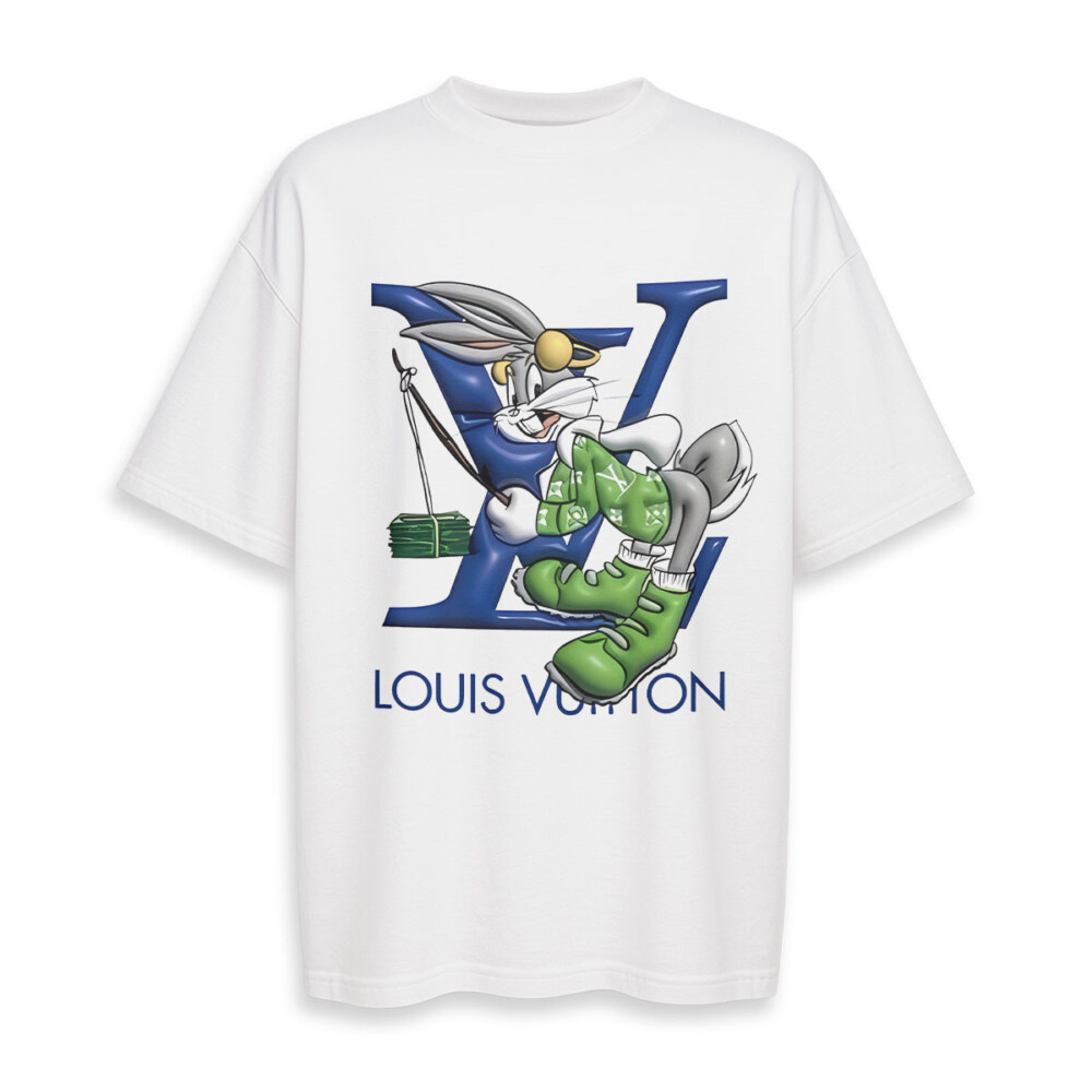 LOUIS VUITTON, Bugs Bunny - Boxy Drop-Shoulder Tee - Streetwear Fashion