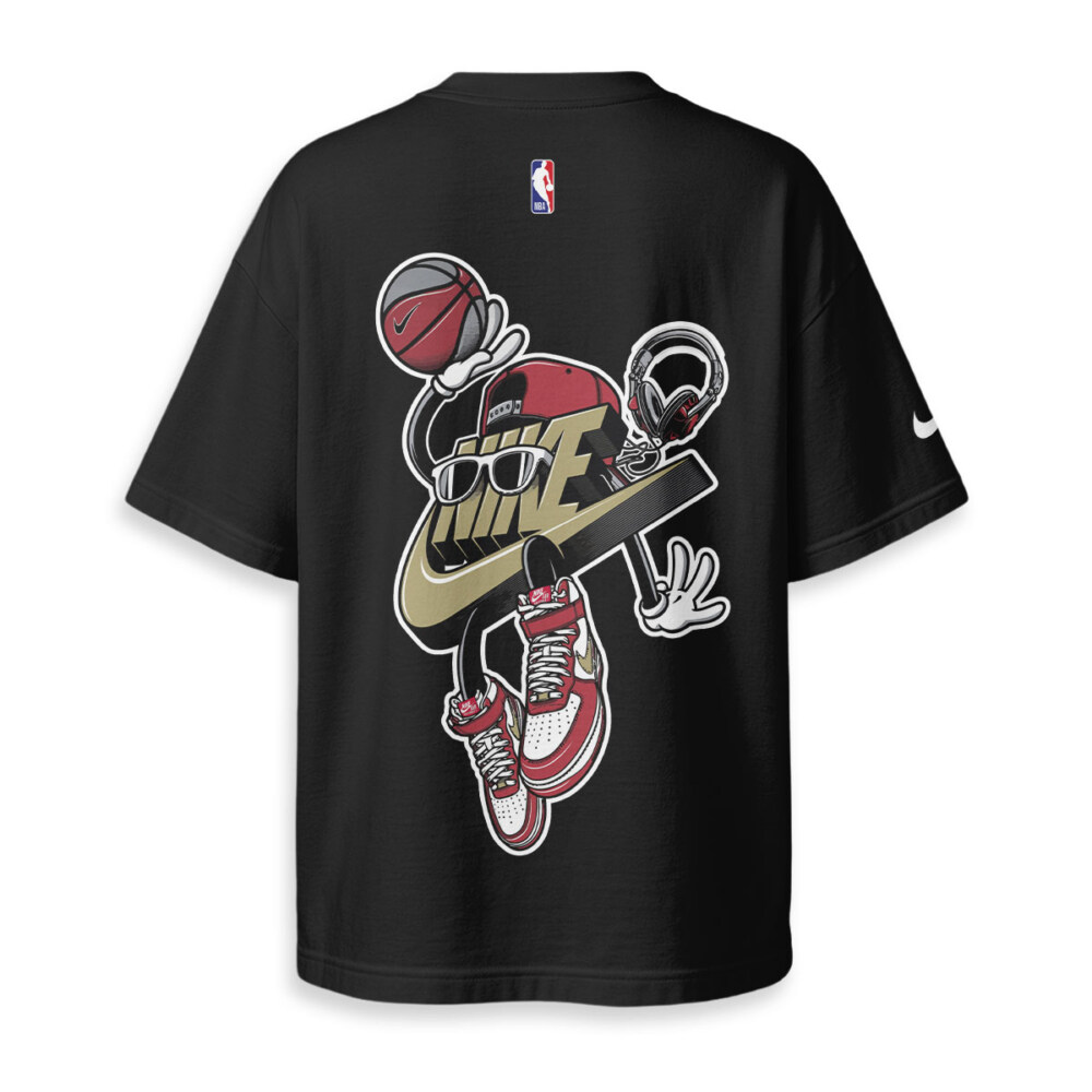 NIKE Basketball - Boxy Drop-Shoulder Tee - Streetwear Fashion