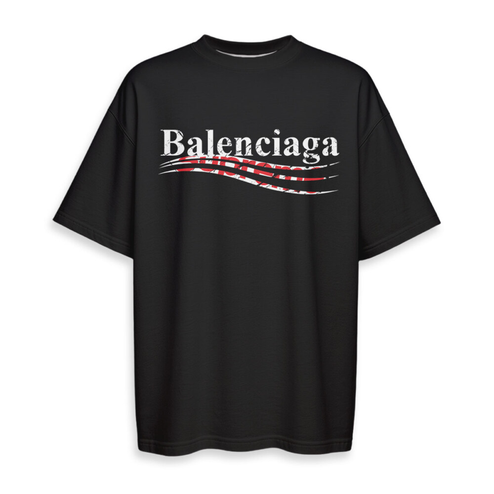 BALENCIAGA, Supreme - Boxy Drop-Shoulder Tee - Streetwear Fashion