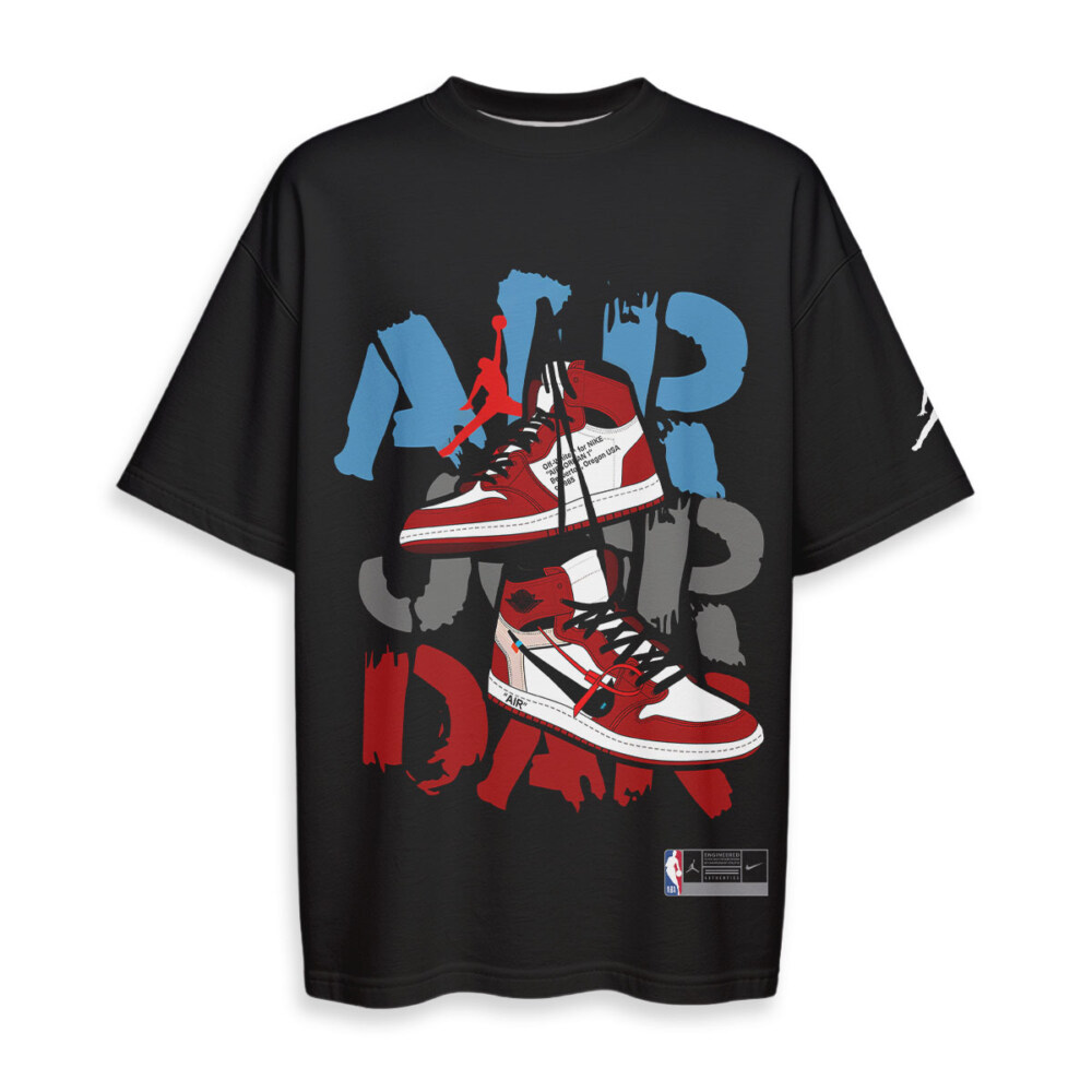 JORDAN Sneaker - Boxy Drop-Shoulder Tee - Streetwear Fashion