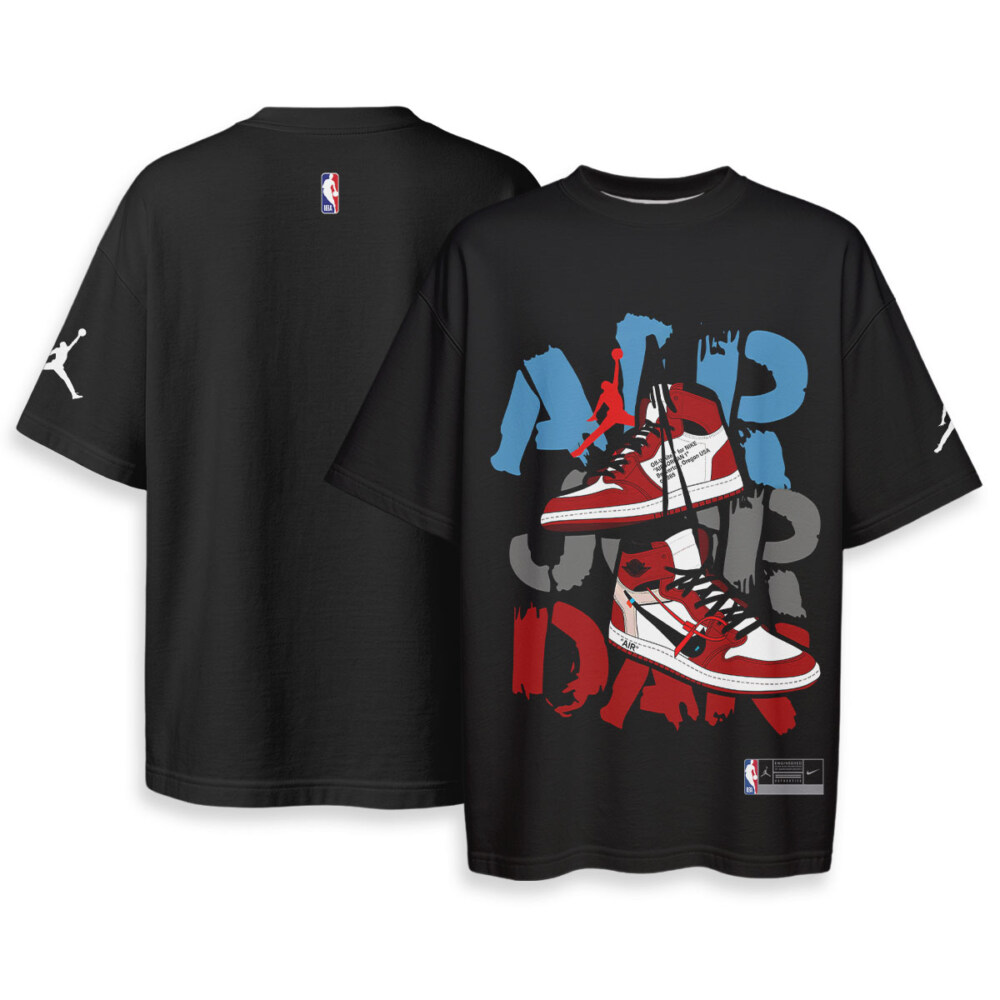 JORDAN Sneaker - Boxy Drop-Shoulder Tee - Streetwear Fashion