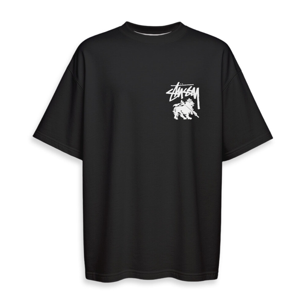 STUSSY - Boxy Drop-Shoulder Tee - Streetwear Fashion