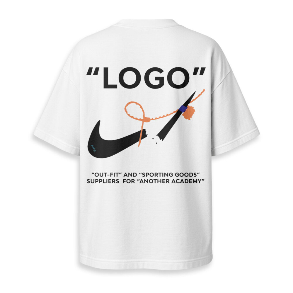 OFF WHITE, NIKE - Boxy Drop-Shoulder Tee - Streetwear Fashion