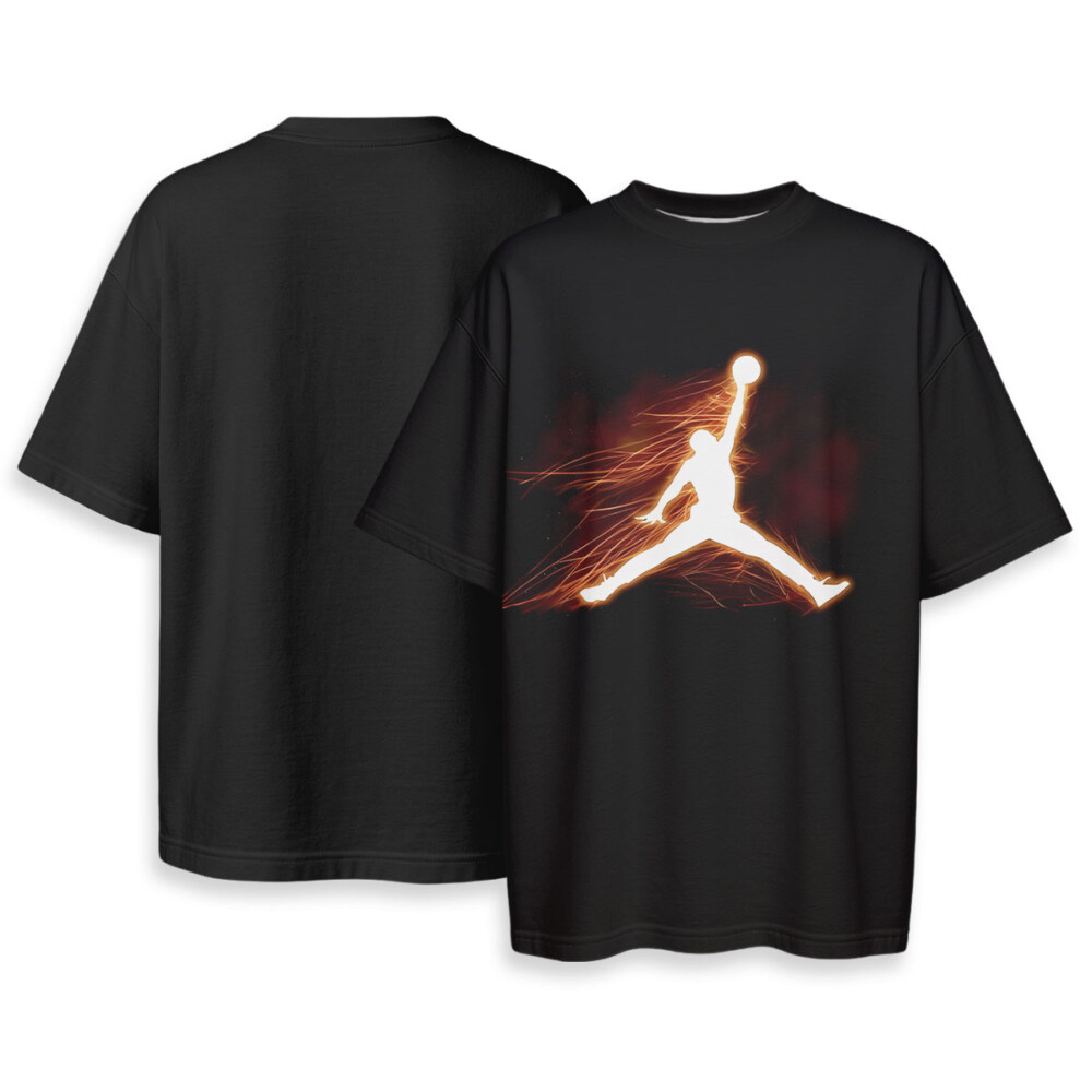 JORDAN - Boxy Drop-Shoulder Tee - Streetwear Style